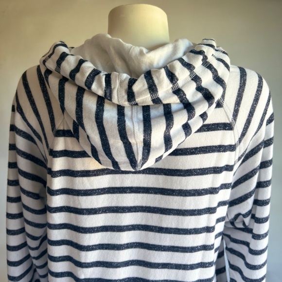 New Tommy Hilfiger Sport White Navy Cotton Polyester Hoodie size L - Picture 6 of 12